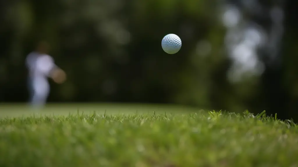 A golfer hitting a golf ball further