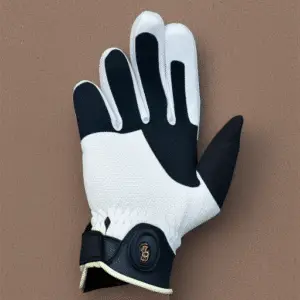 a black and white golf glove