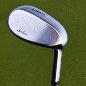 a glossy iron wedge