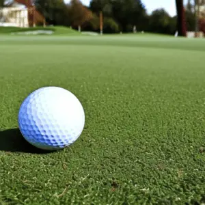 a golf ball in the field