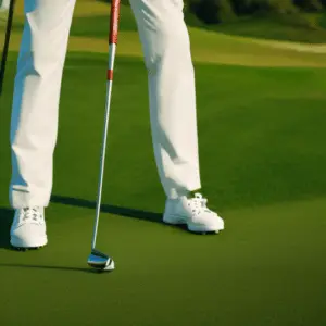 golfer making a stance to shot