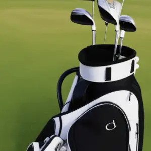 multiple golf wedges in a bag