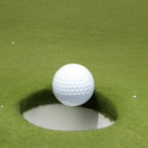 a ball that will shoot on the hole