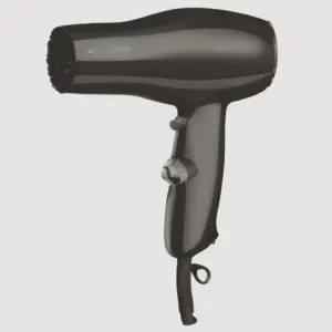 a black blow dryer