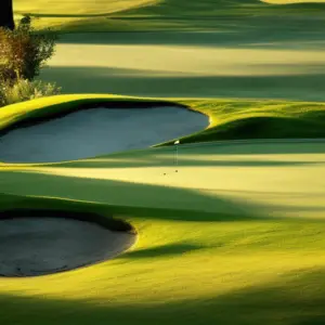 a par 3 golf course with mud hazard