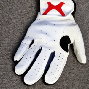 a white golf glove