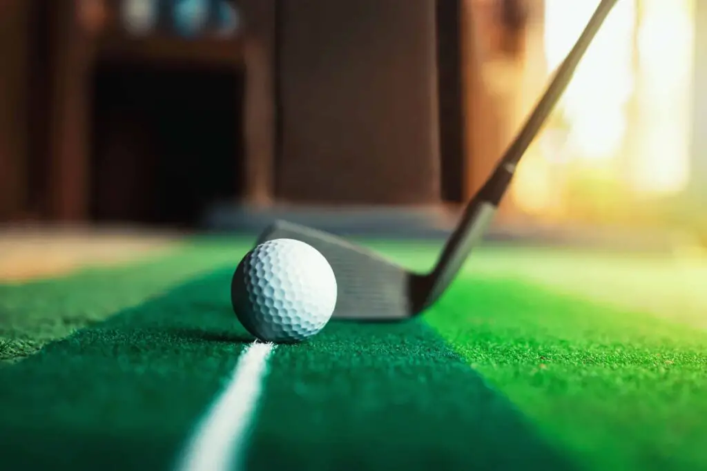 how to practice golf at home