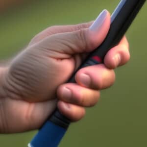 a person holding a club