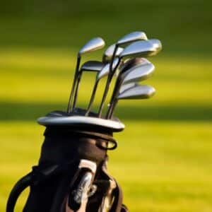 different types of golf clubs in a bag