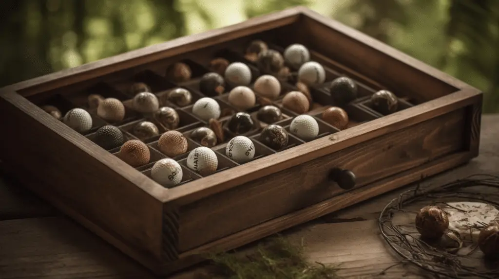 how to build a golf ball display case