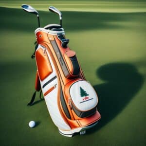 two golf clubs in a golf bag