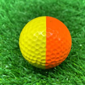 two-toned golf ball