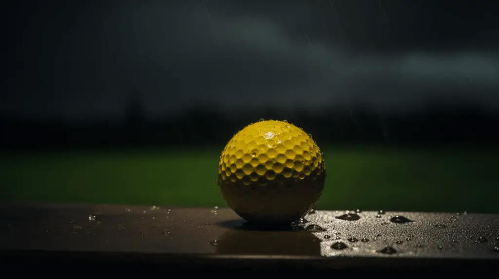 when to use yellow golf balls