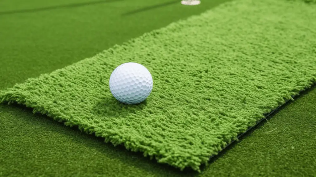 how to use winter golf mat