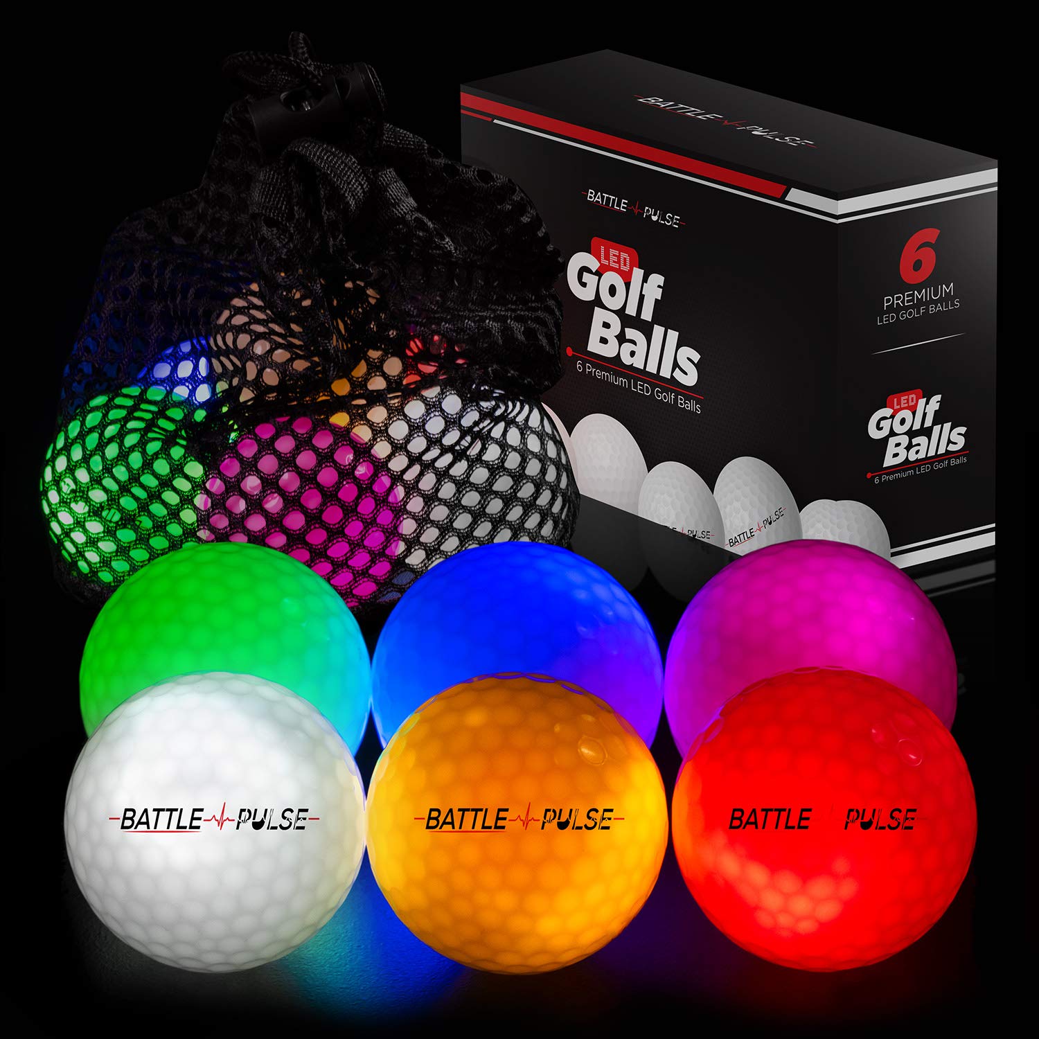 BattlePulse Glow Golf Balls