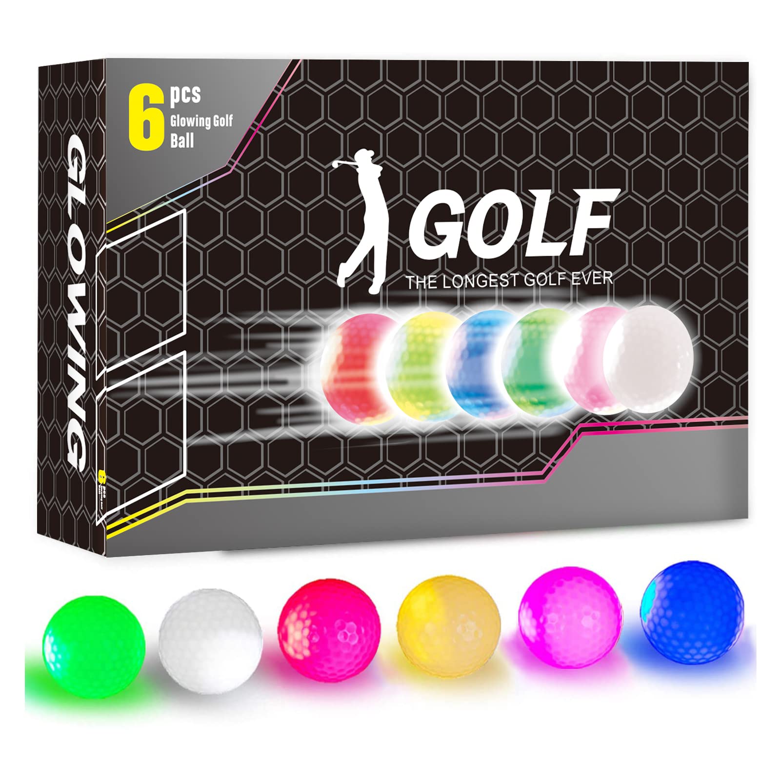VTRETU Glow in the Dark Golf Balls