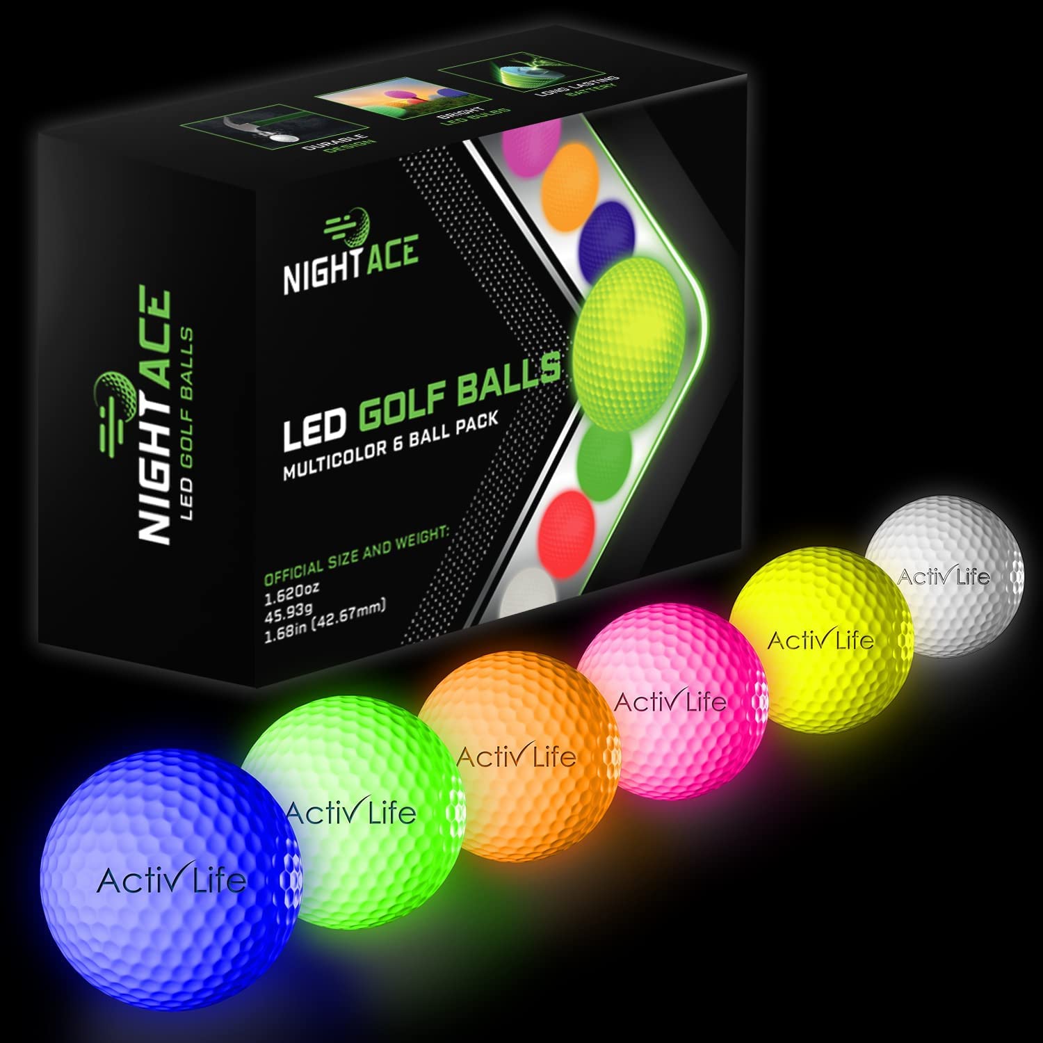 Super Bright LED Golf Balls