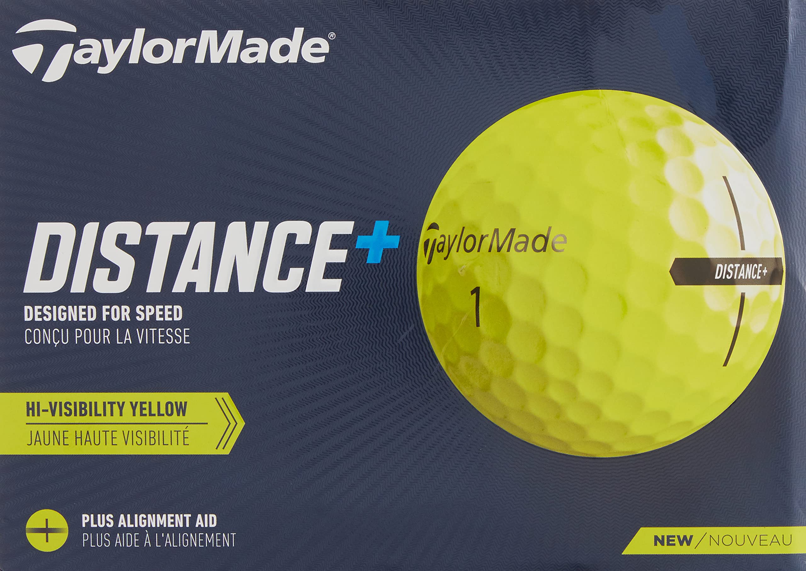 2021 TaylorMade Distance+ Golf Balls Yellow