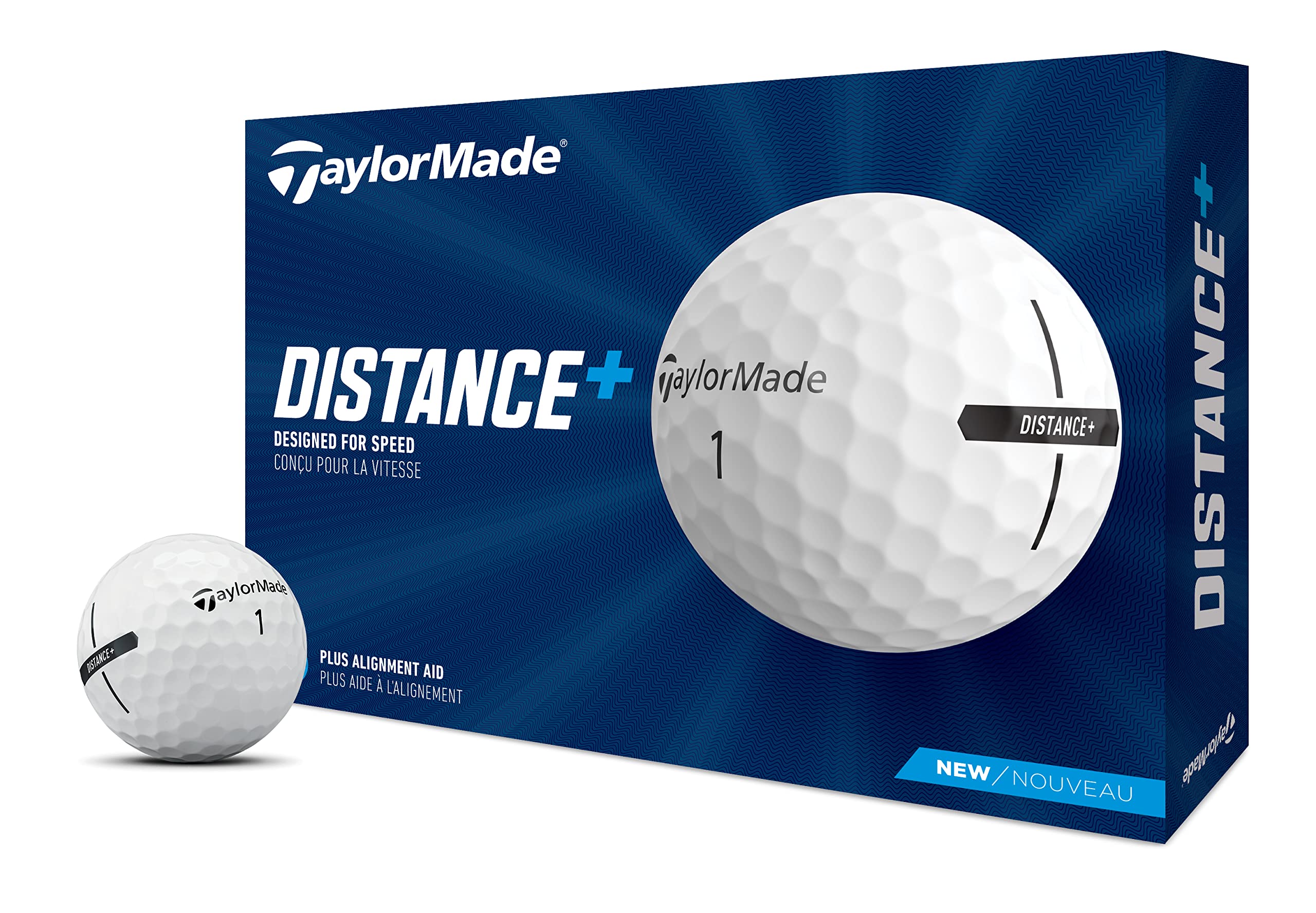 2021 TaylorMade Distance+ Golf Balls White Distance+ Golf Balls