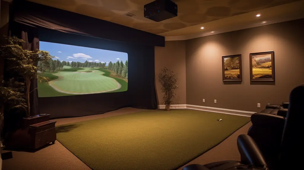Best Projectors for Golf Simulators Featured