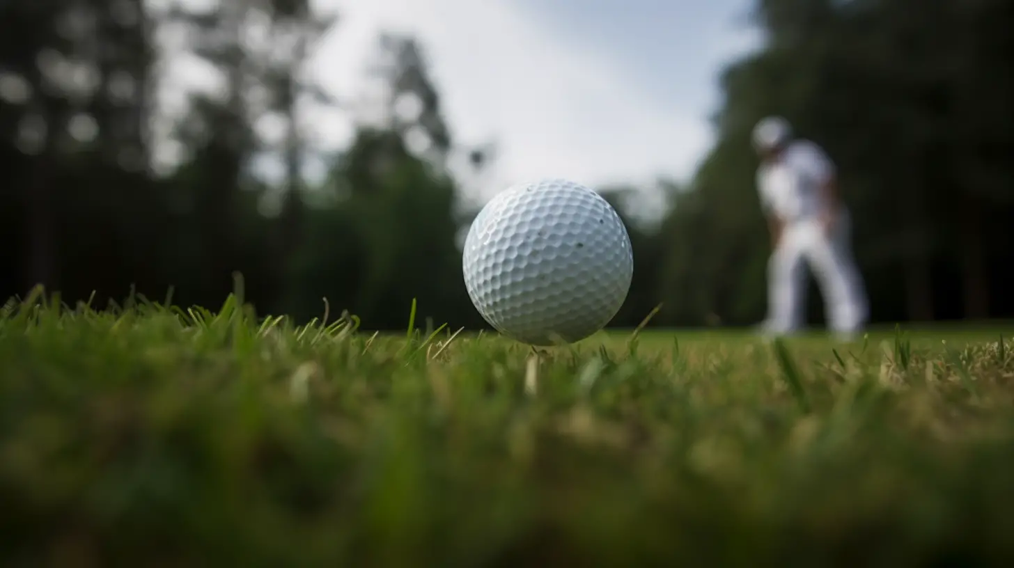 A golfer tried out a golf ball designed for mid handicappers