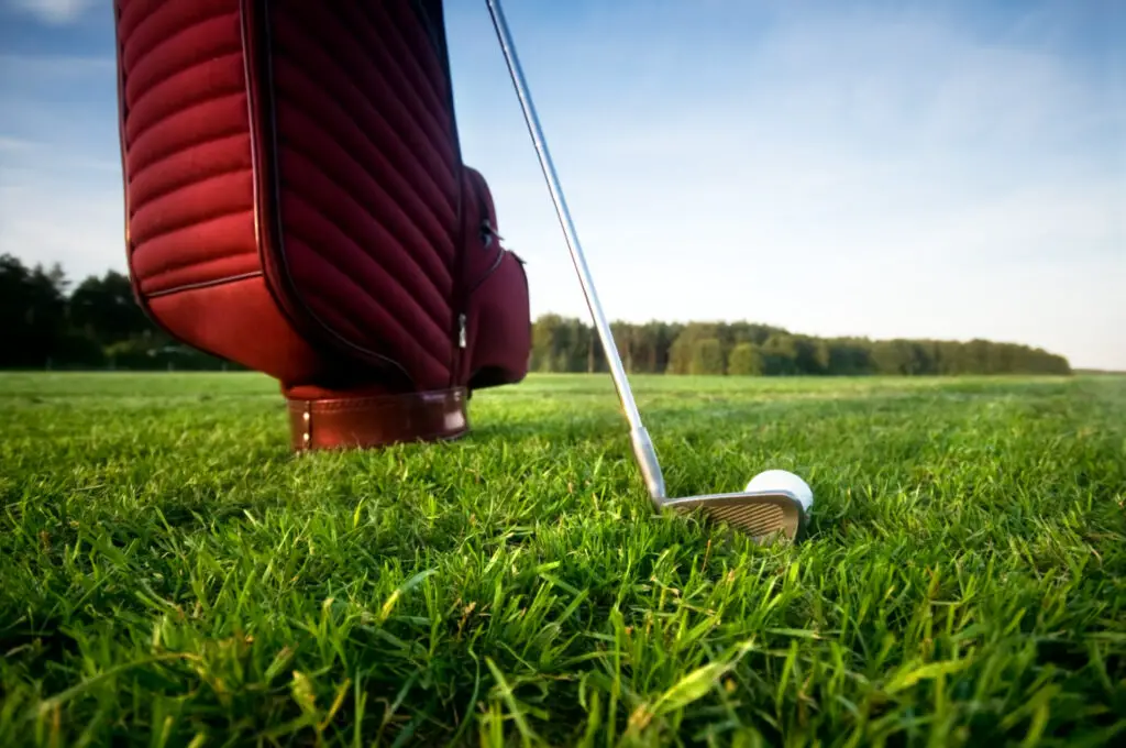 bag with a golf club