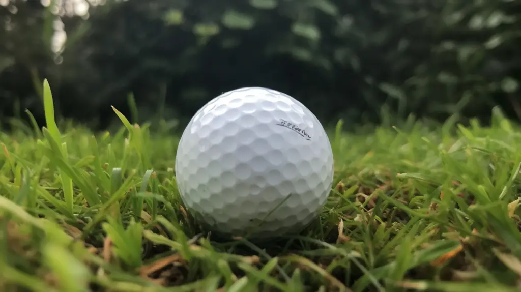 close up of durable and high performace golf ball for pros