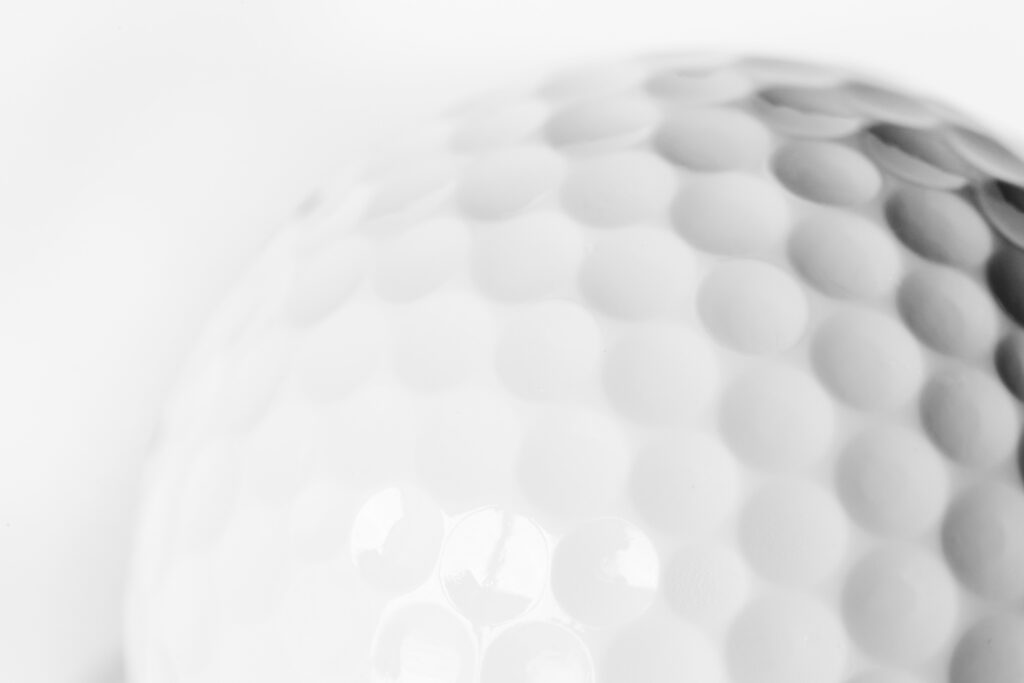 closeup golf ball
