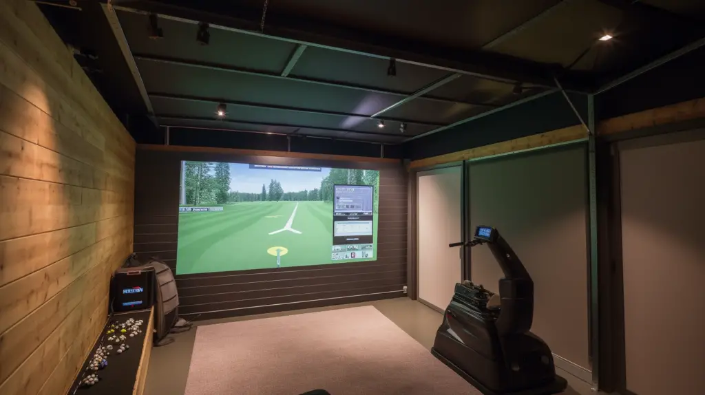 best garage golf simulators featured