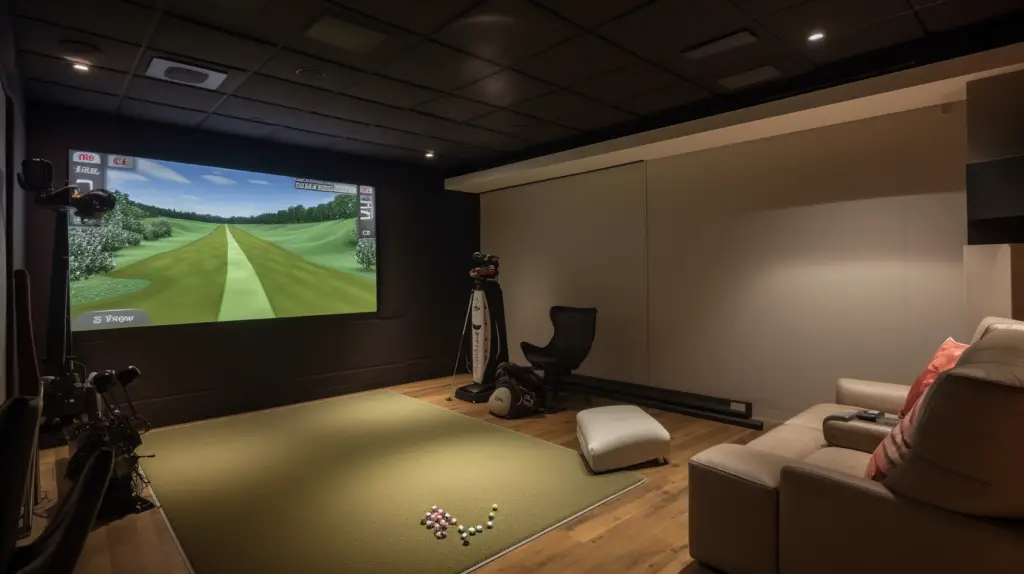 best golf simulators for small space featured